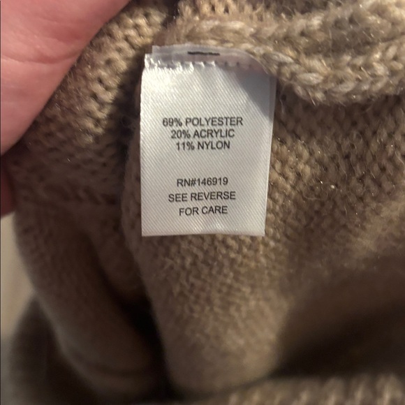 NWOT Joie Women's Cable Knit Sweater - Tan - Picture 8 of 8